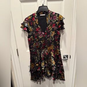 Alice + Olivia Mini Flowery Dress Size 4 Women